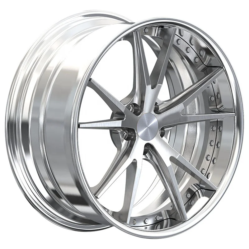 Forged Rim 6061-T6 Aluminum Alloy 5 Hole Custom Size Forged Car Wheels view 6