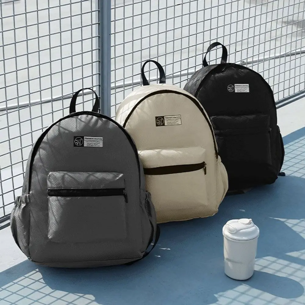 

Lightweight Foldable Backpack Large Capacity Expandable Sports Backpack Waterproof With Zipper Student School Bag Outdoor