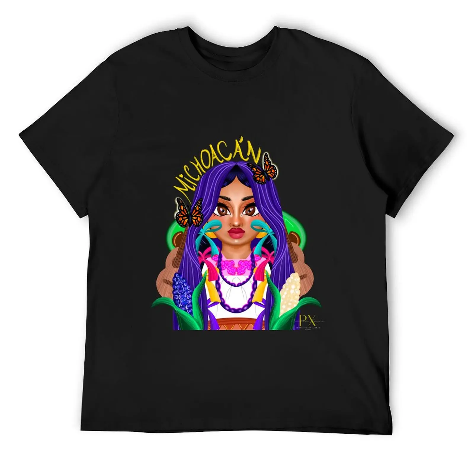 

Michoacán T-Shirt street wear kawaii clothes Blouse Short sleeve tee men