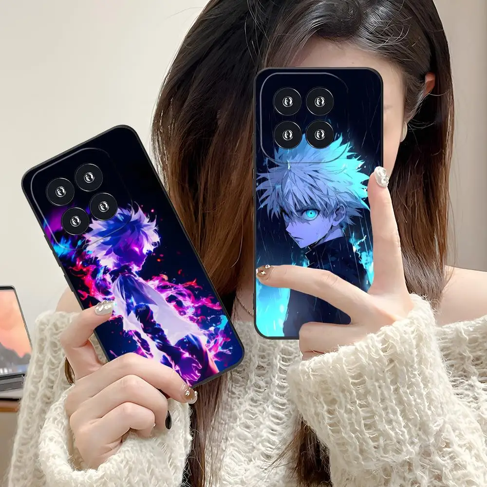 Hunter killua anime caso de telefone para xiaomi 15 14 13 12 mi 11 t ultra lite pro s x 5g impressão a cores smartphone capa luxo