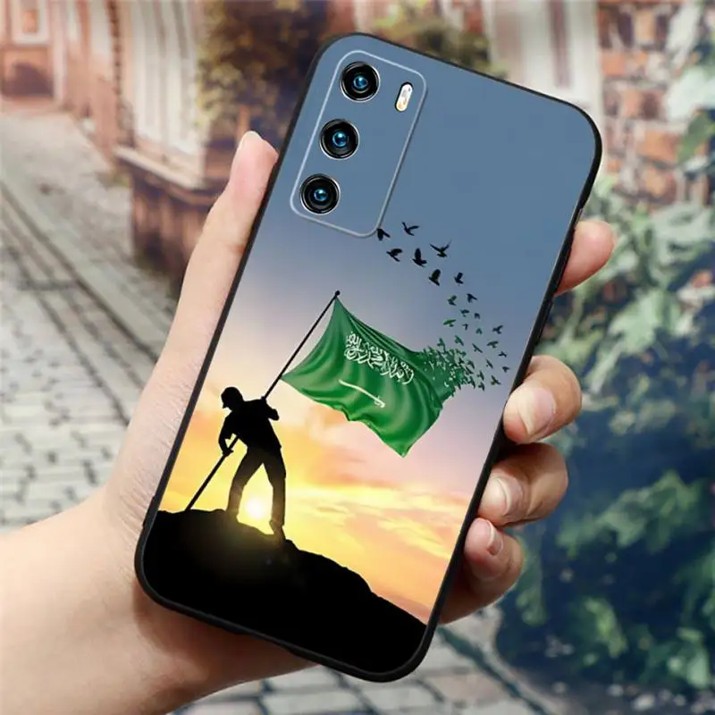 Saudi Arabian Flag Phone Case For Huawei P30 Pro P40 P10 P20 Plus Lite Psmart 2020 Y6 Y5 2019 Y8s Y8p Y5 Silicone Cover