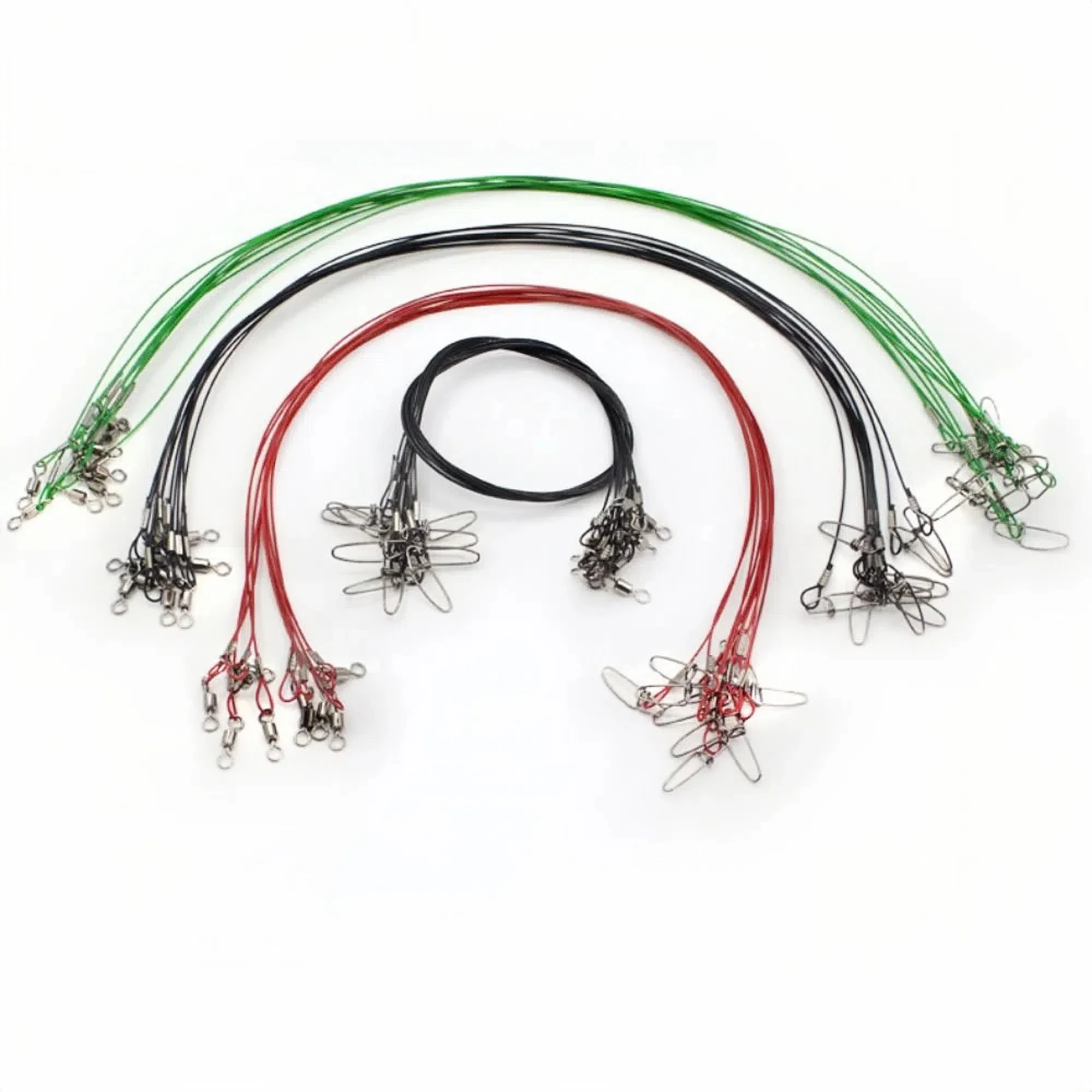 

10pcs 50cm Sea Fishing Steel Wire 1mm Diameter Anti-bite Fishing Leader Line 150LB Tension Thicken Lure Fishing-line