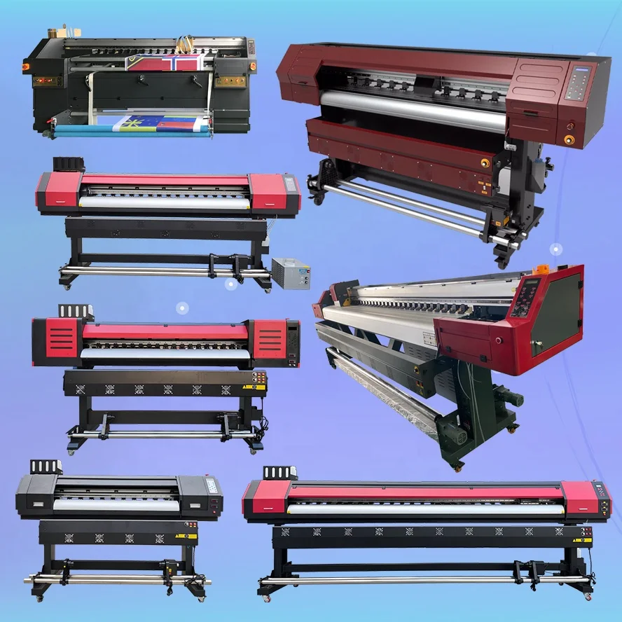 Small Dye Photo Wide Format Eco Solvent Machine Professional 44 Inch Sublimation Multicolor Inkjet Printers for Heat Transfer