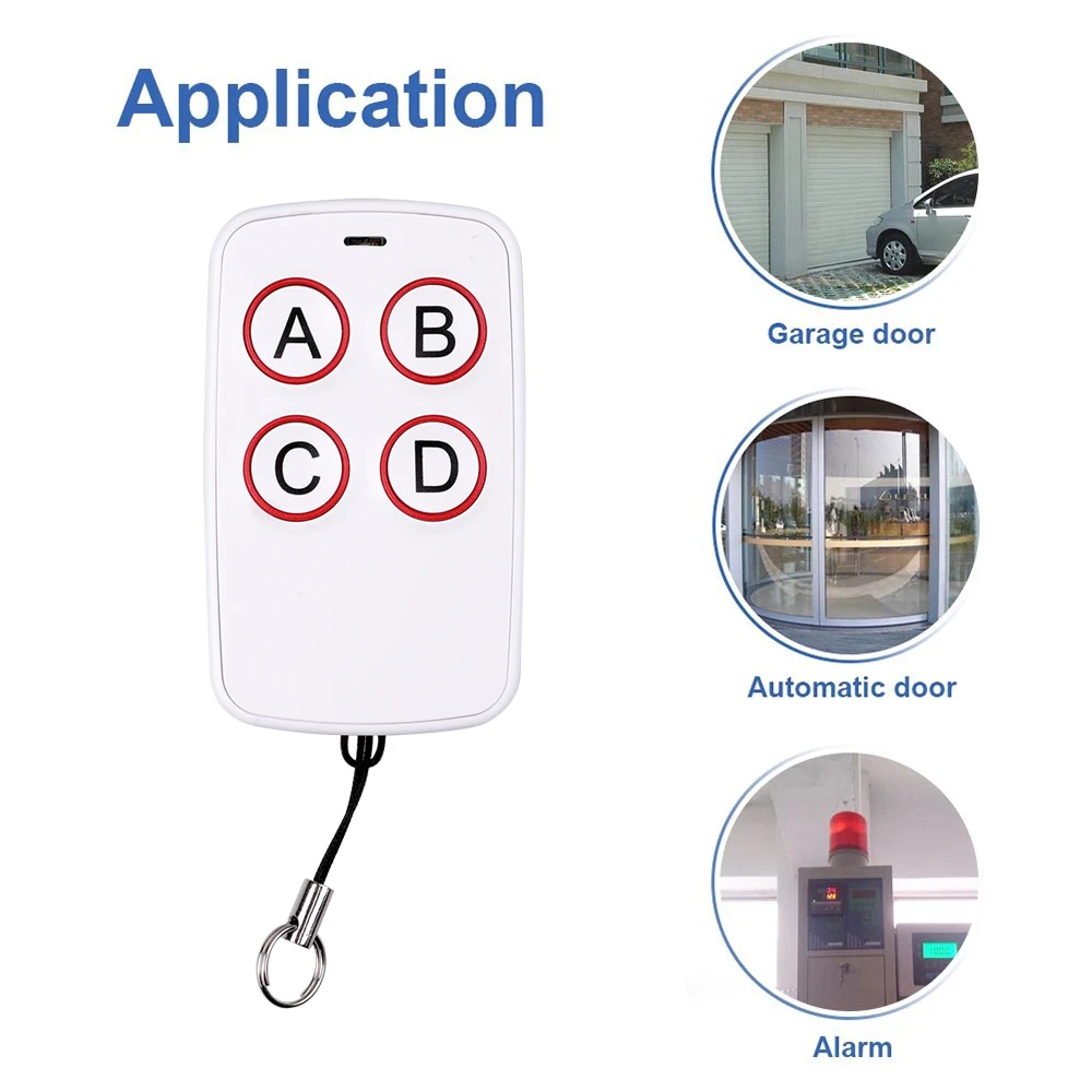 433.92Mhz Cloning Remote Control Garage Door Copy RF Transmitter Wireless Remote Control 433Mhz For Gate Duplicator