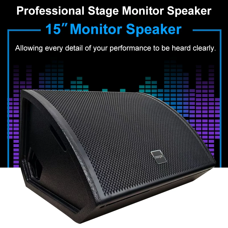15 Inch Speaker High Performance Stage Monitor Powered Floor Pair Recording Equipment Professional Stage Studio Monitor Speakers