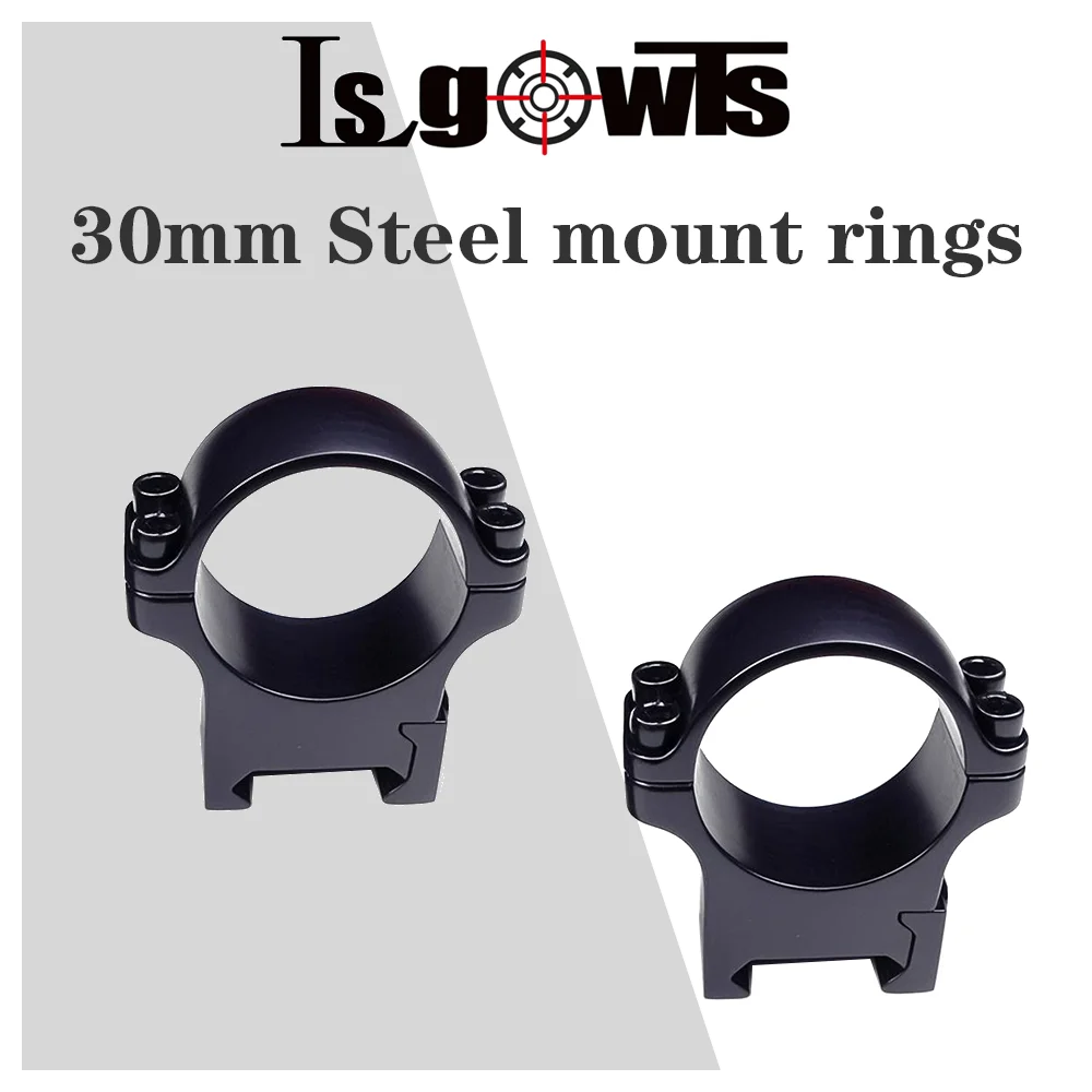 

Tactical 2PCS/Set Steel Scope Mount Rings Low Profile Picatinny Weaver 30mm Diameter Hunting Scope Rings