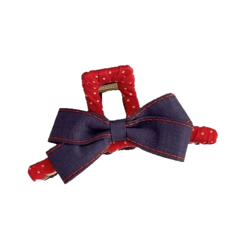 Jeans Accent Hair Claw Clip Modern Design Elegant Hair Styling Tool Practical Construction Everyday Accessory
