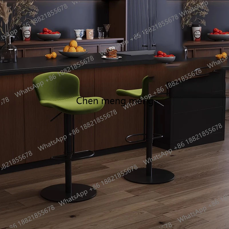 

zKHeight Black Bar Chairs Modern Bedroom Reception Desks Office Metal Bar Chairs Relaxing Rocking Sillas Lounge