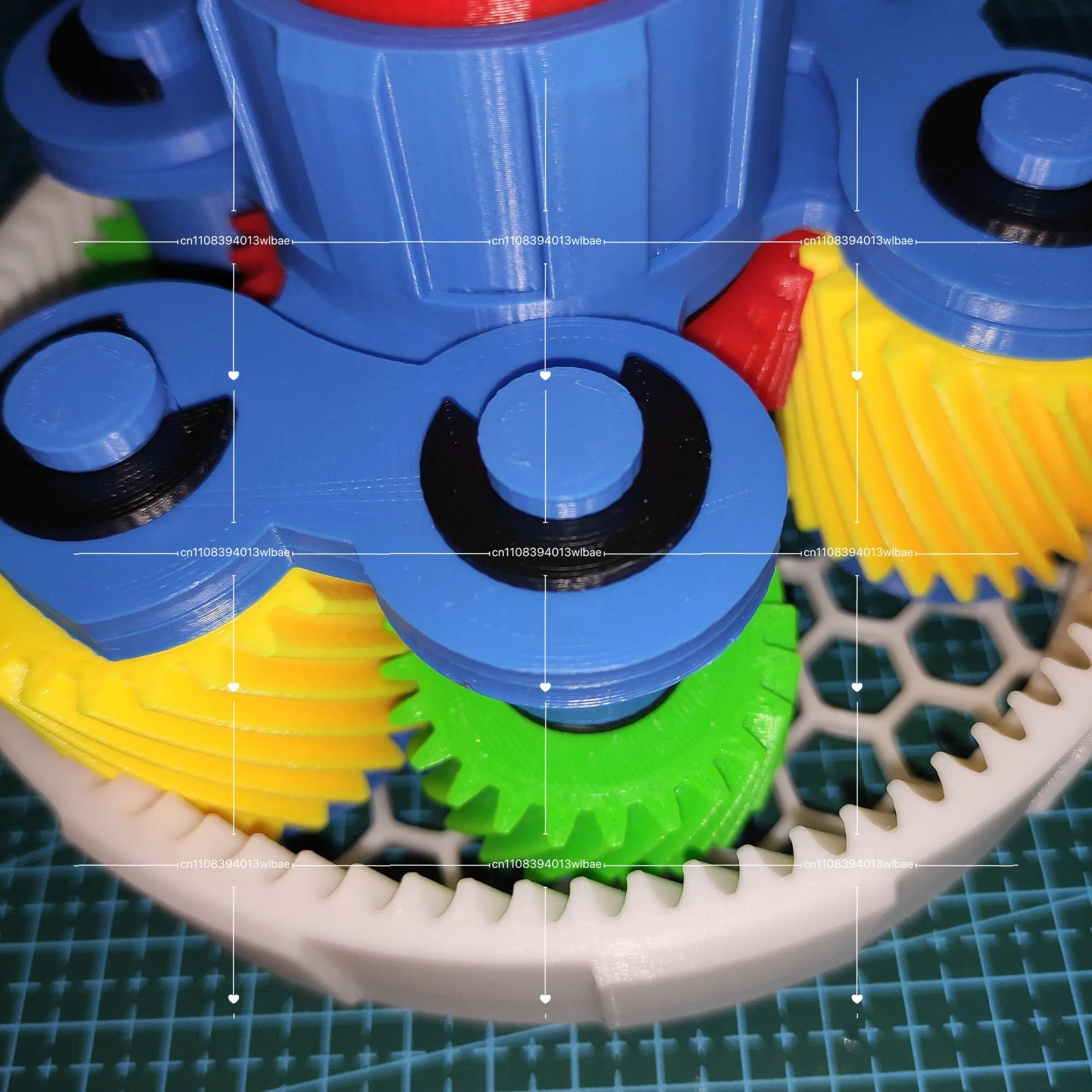 For Ravinana Single Row Double Stage Compound Planetary Gear Mechanism, 3D Printed Gearbox Model