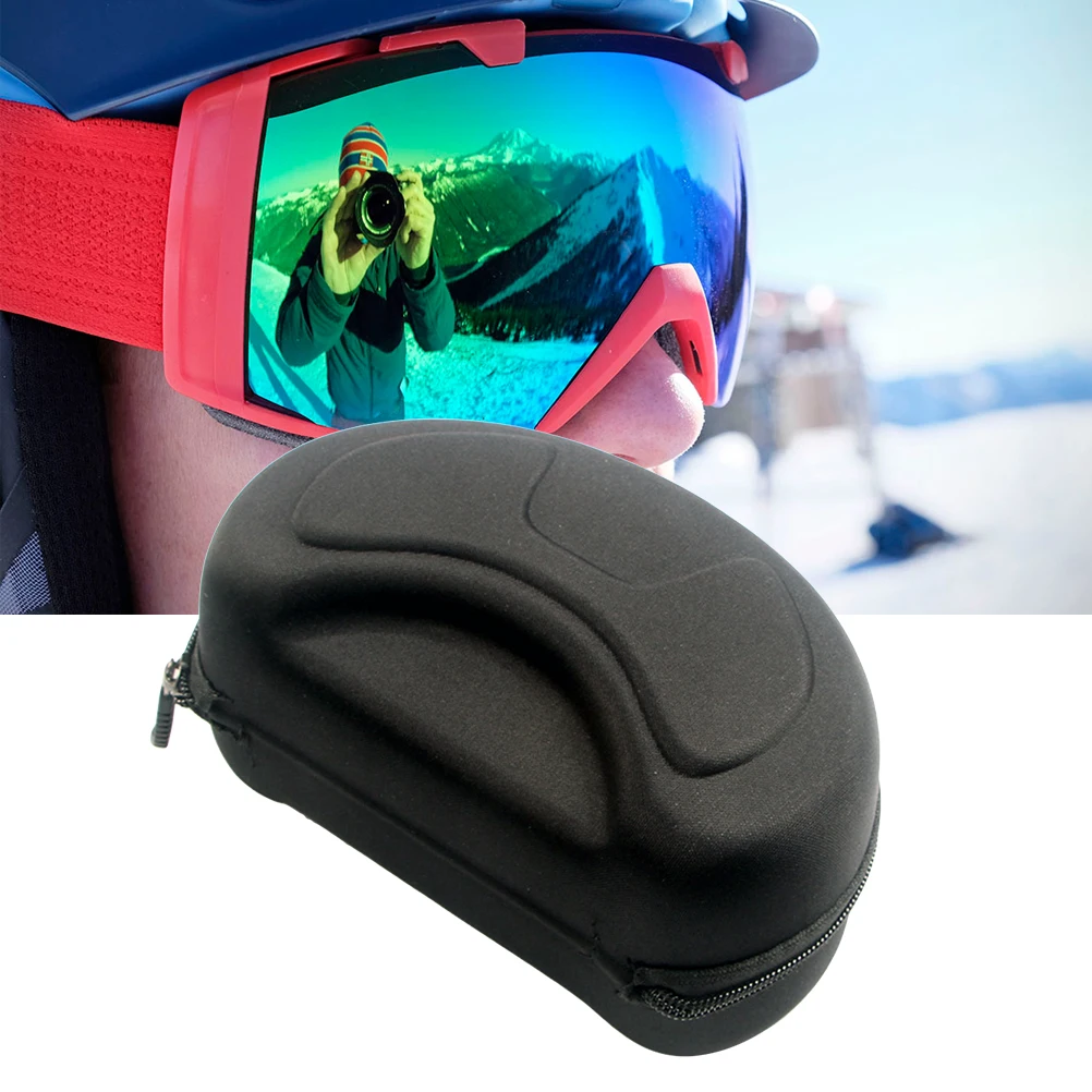 

Ski Snowboard Goggles Box Compressive Pressure Wear Resistant Zipper Portable Storage Box EVA Carrying Case for Snow Sports