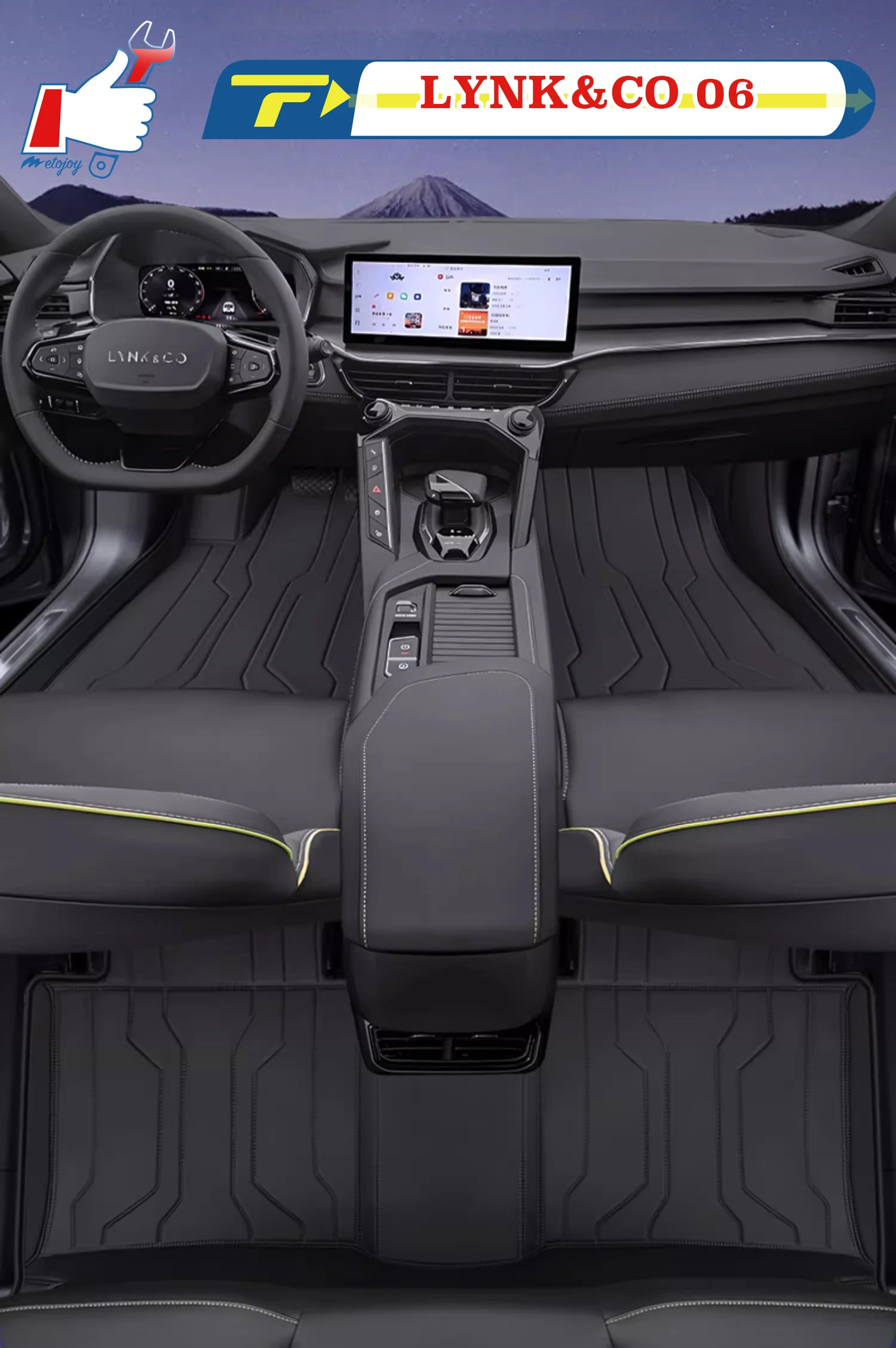 

Left-hand Drive Car Floor Mat For LYNK&CO 06 EV EMP PHEV 2020-2024 Full-Surround Foot Mat Mat Floor Liner Floor Carpet