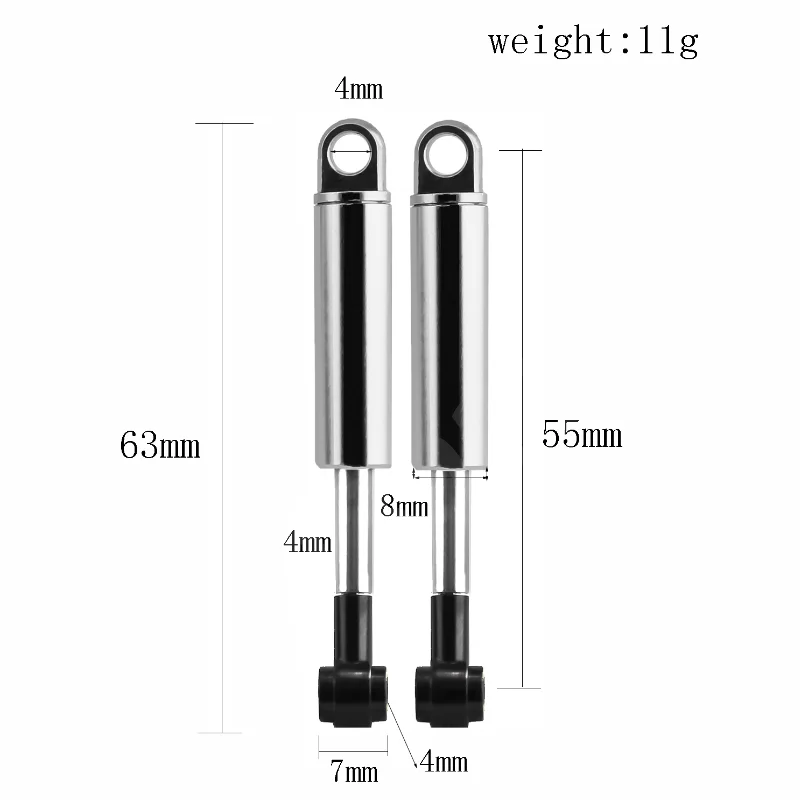 Metal RC Car 1/14 For Tamiya Trailer Truck Upgrade Suspension Simulation Shock Absorber Diy Radio-Controlled Parts Accessories