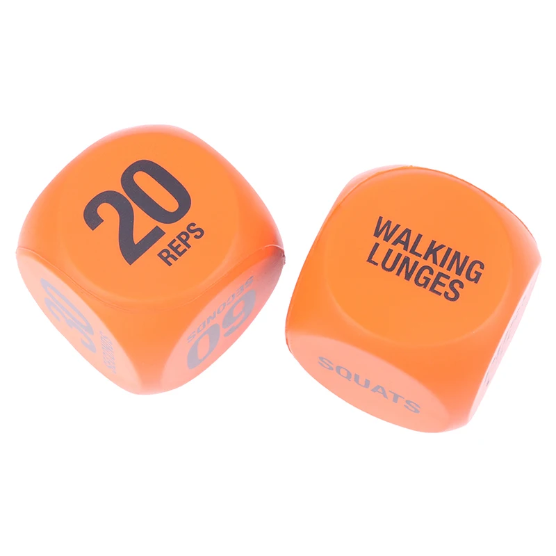 Fitness Exercise Dice for Group Fitness Exercise Classes with Push Up Squat Lunge Jumping Jack Crunches Wildcard