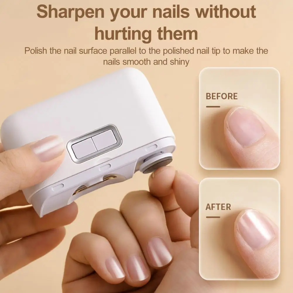 

3in1 Electric Nail Clipper Automatic Nail Grinder for Children Adult Nail Polishing Trimmer USB Charging Mini Palm Manicure Tool