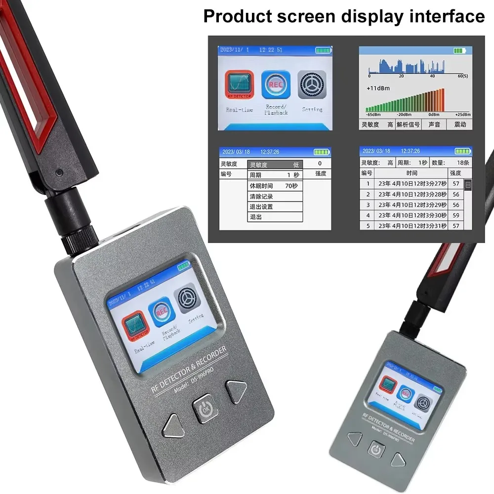 Detector de cámara de insectos telefónicos, localizador de rastreador GPS, Mini cámara espía GSM, intercomunicador, señal de sonido, dispositivos espía, Detector para coche, reuniones