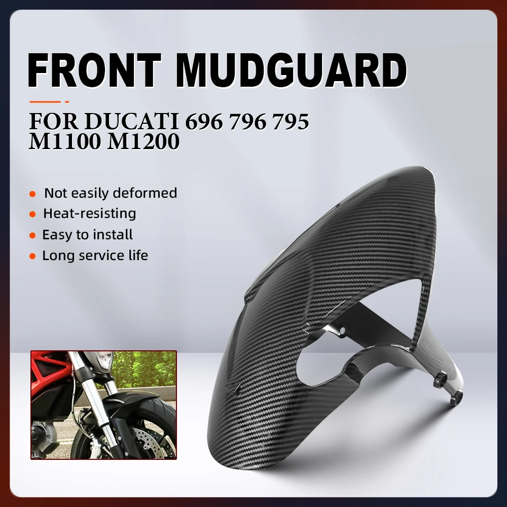 For DUCATI 696 796 795 M1100 M1200 ABS Plastic Motorcycle Front Tire Wheel Fender Mudguard Splash Mud Dust Guard Fairing Parts