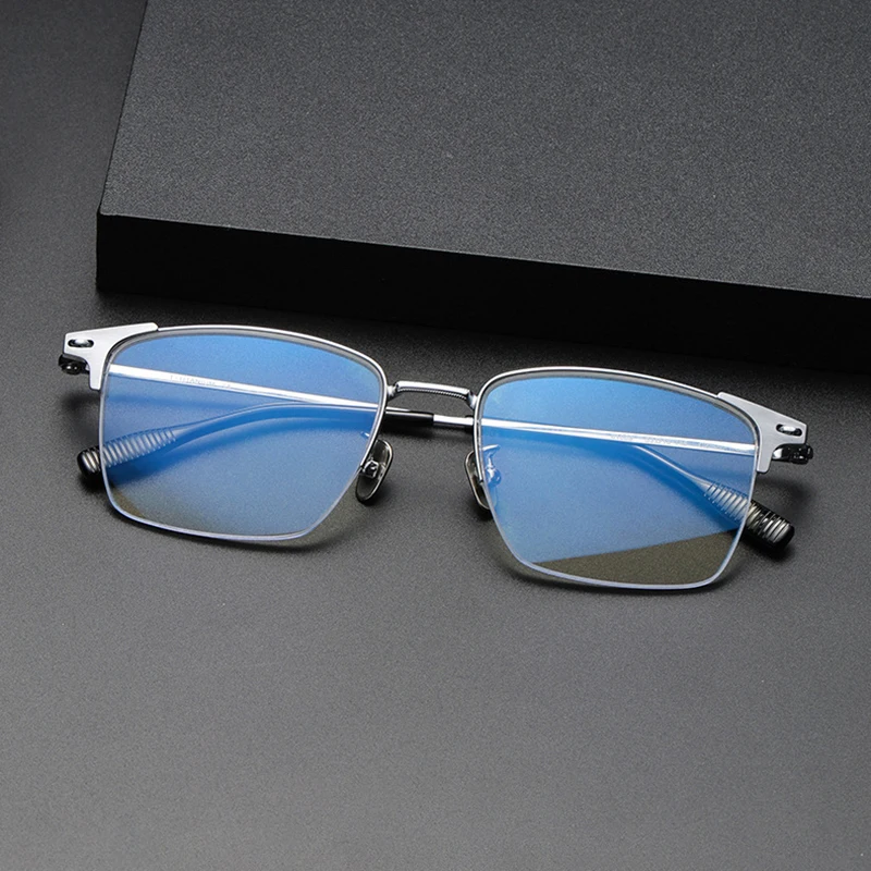 2024 New 81009 Pure Titanium Eyeglass Frame Men And Women High Quality Rectangle Fashion Designer Individuation Retro Glasses