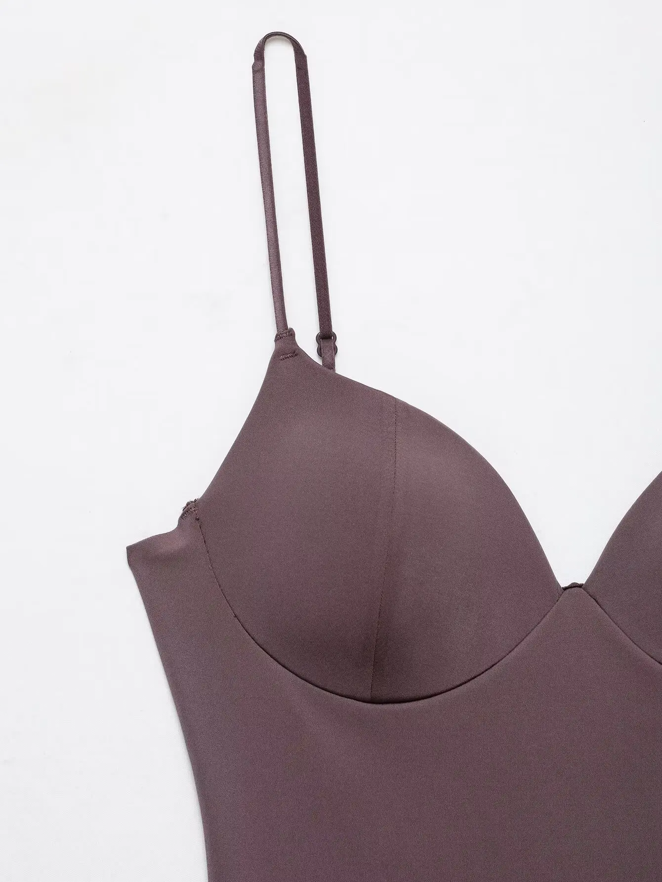 TFMLN Sommer Damen Bodysuit mit Herzausschnitt, ärmellos, einfarbig, Trägerlos, Thong, Body Shaper, Alltagskleidung, 2026 Neu – Detail 15
