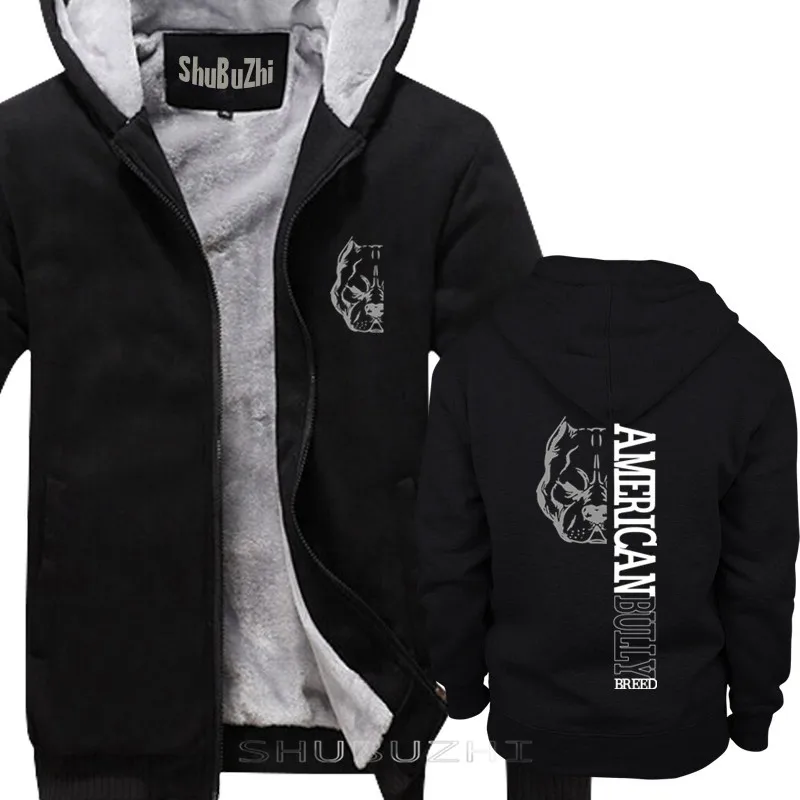 men thick jacket New Cool Men warm coat American Bully Breed Tops Cool thick hoodie man brand tops thick hoody sbz5073