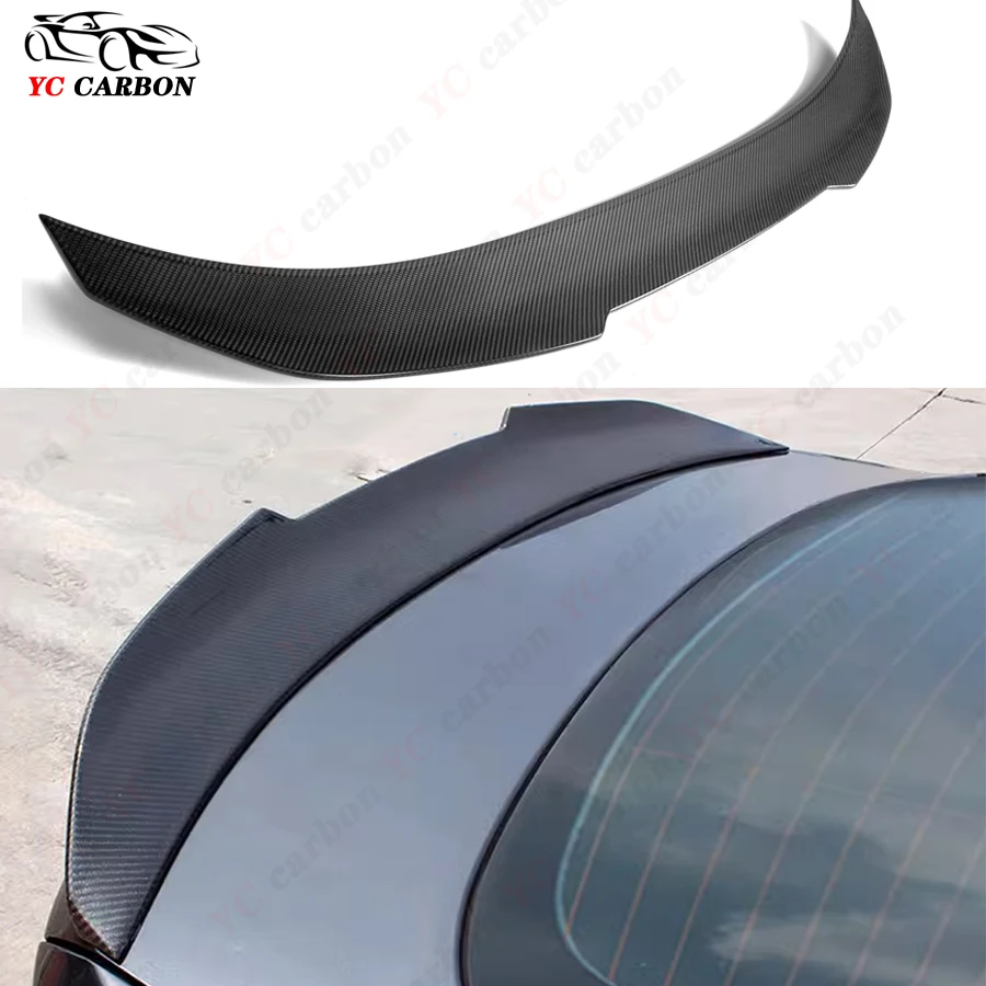 For BMW 8 Series G14 G15 G16 830 840 PSM Style Carbon Fiber Tail fins Rear Deck Spoiler Duckbill Car Wing Retrofit the rear wing