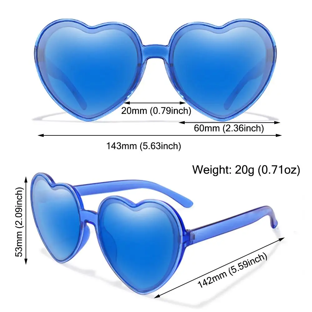 Gafas de sol con forma de corazón para mujer, lentes de sol con protección UV400, para fiesta de Halloween, Cosplay