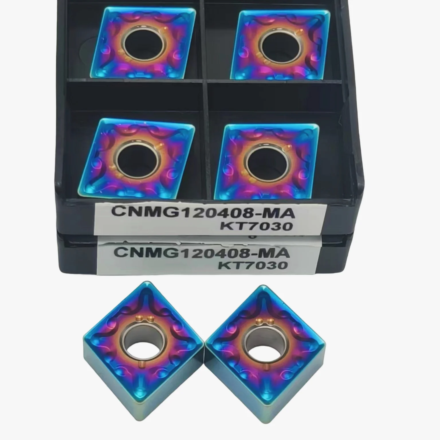 외부 선삭 공구 금속 블레이드 CNC 선반 커터 공구, CNMG120404 CNMG120408-MA, KT7030 카바이드 인서트