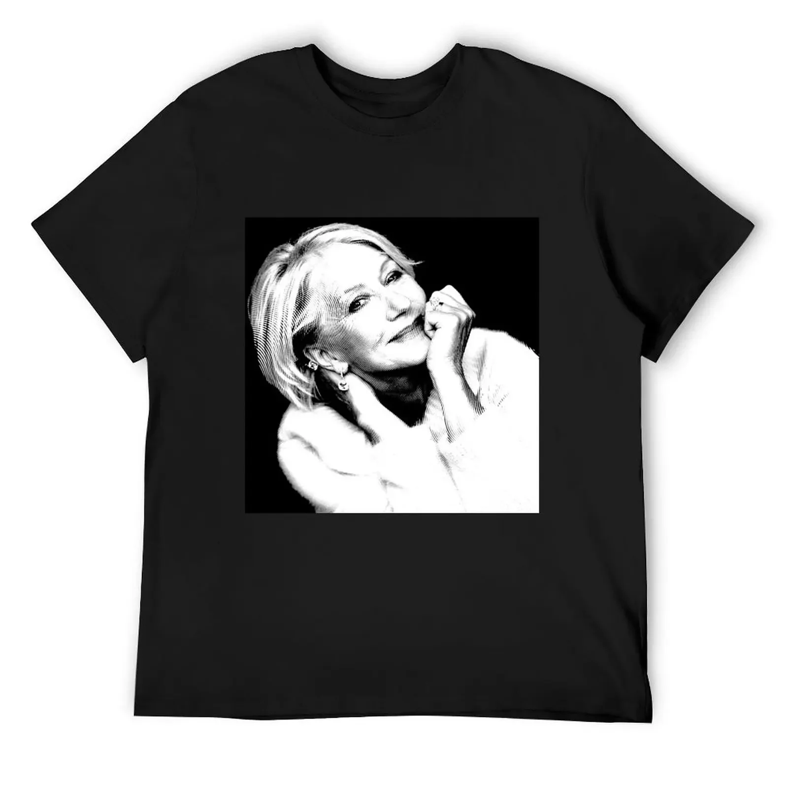 Helen Mirren Linocut In Black & White T-Shirt plain Aesthetic clothing cute clothes mens funny t shirts