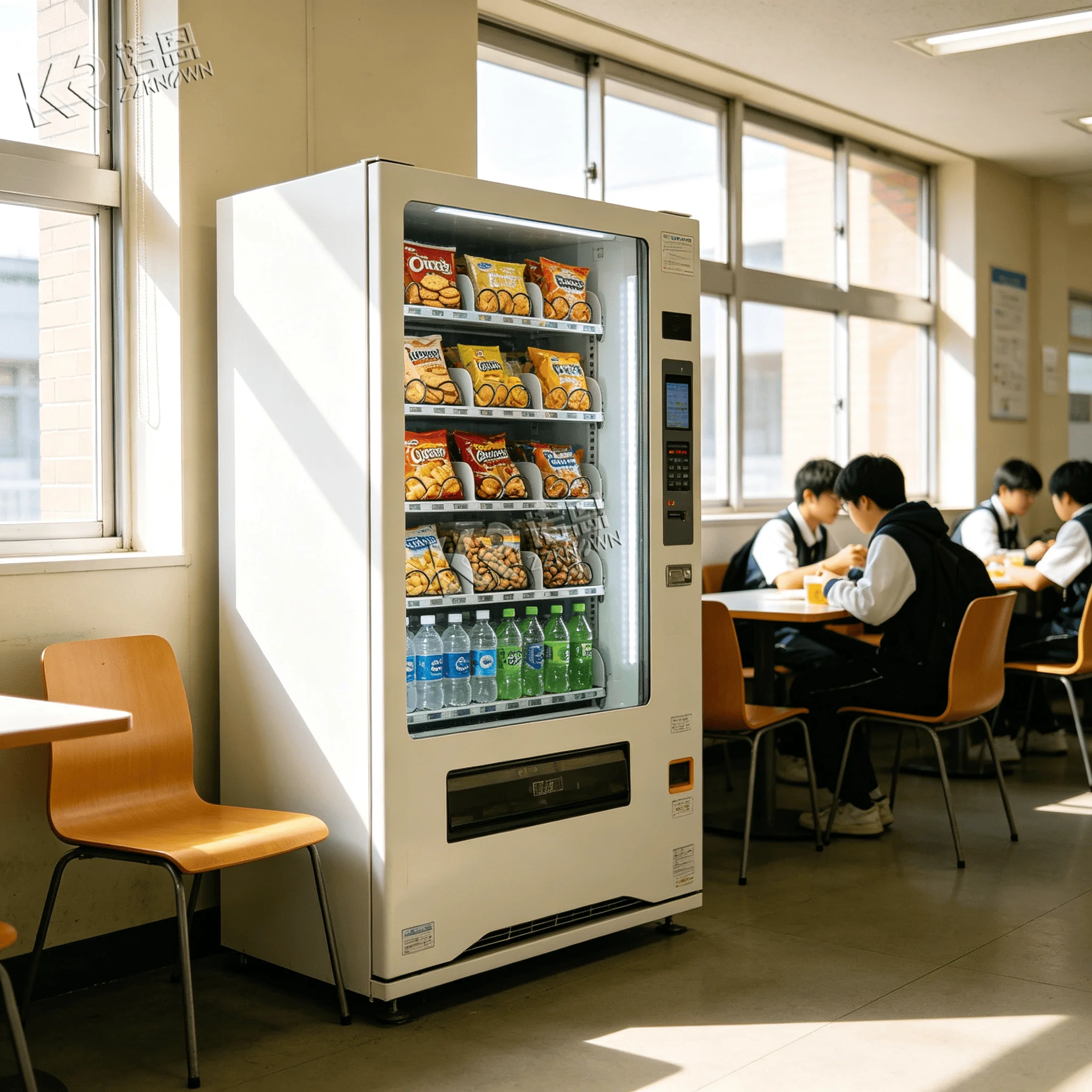 0‑8°C Refrigerated Drink Vending Machine for Subway Station Sites with Large‑Capacity Multi‑Layer Lane Layout