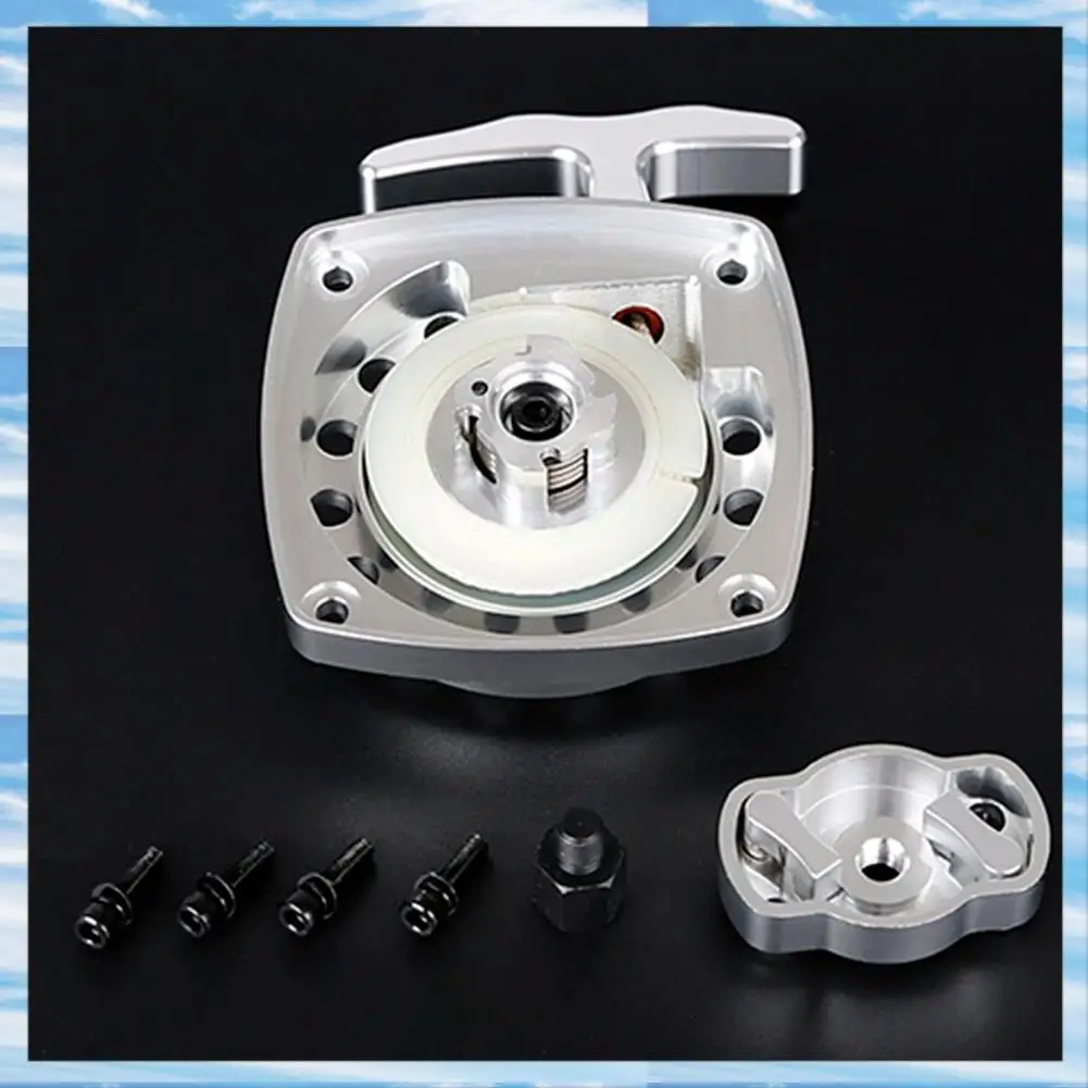 

T31C-Easy To Start Pull Starter For 45CC 71CC 4 Bolts Engines For 1/5 HPI ROFUN BAHA ROVAN KM BAJA 5B 5T 5SC Rc Car Parts