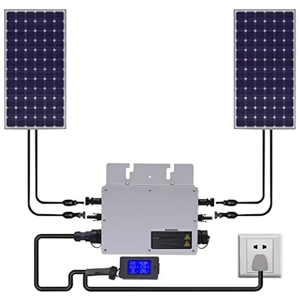 Micro Solar Panel Inverter MPPT IP65 LCD Display Digital Control High Efficiency Electrical Isolation Automatic Identification