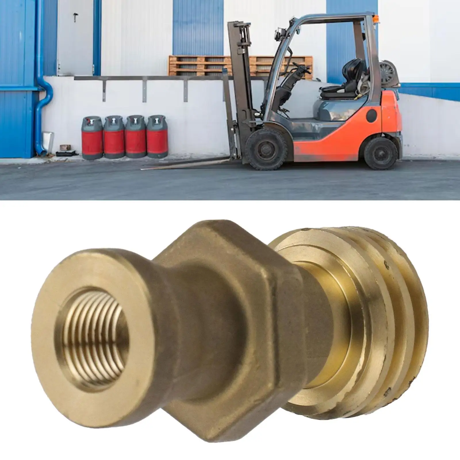 High Quality Metal Forklift Male Connector Fitting Valve Part for Rego Coupler RE7141F RE7141M Maintenance