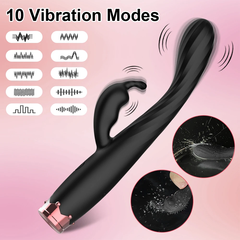 خواتین کے لیے طاقتور G-Spot Vibrators Nipple Clitoris Stimulator Dildo Vagina Massager Sex Toys for Female Adult Orgasm #5
