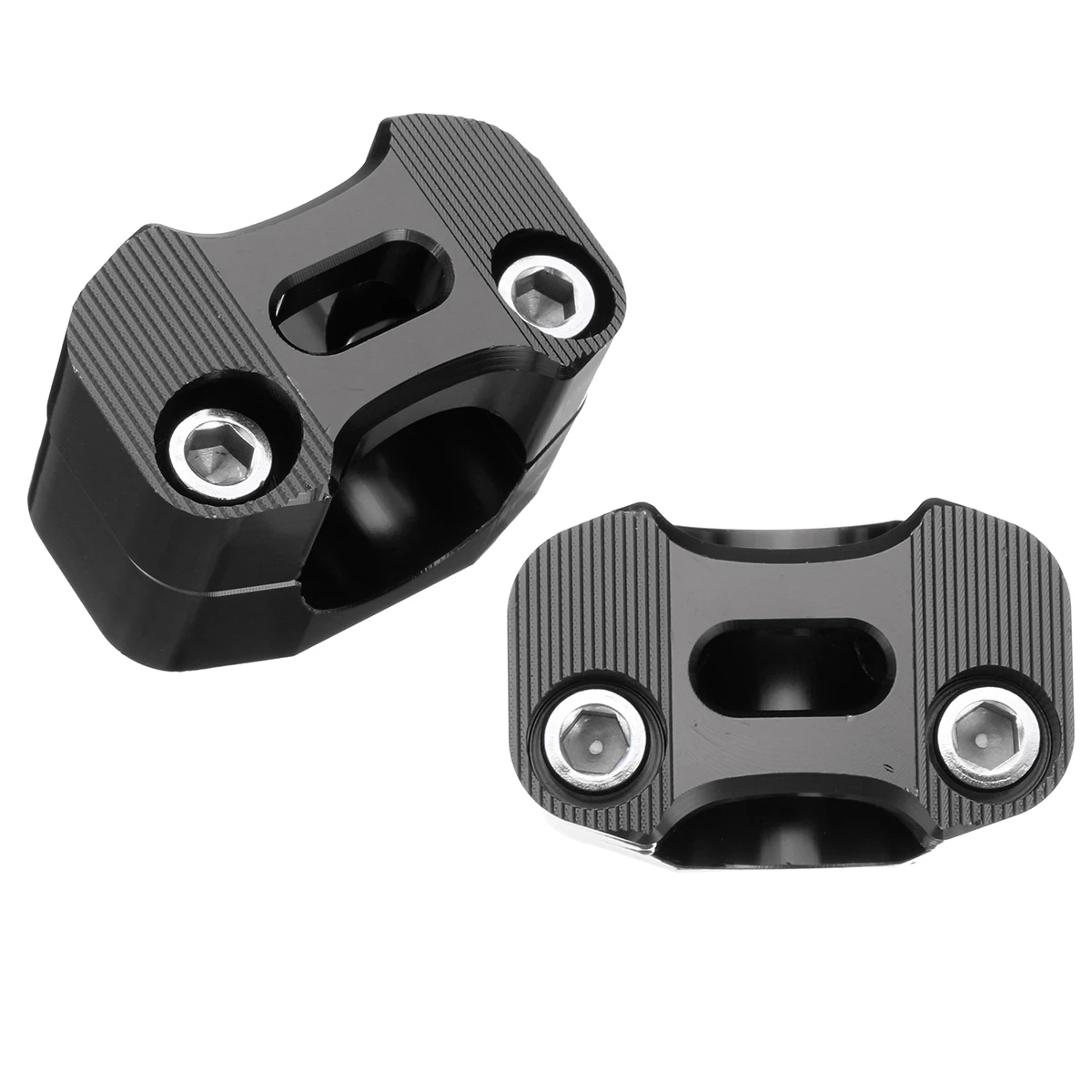AliExpress 22Mm To 28Mm Handlebar Adapter Clamp Mounts For Dirt Bike Atv Universal Fat Bar Conversion Easy Install (Black)