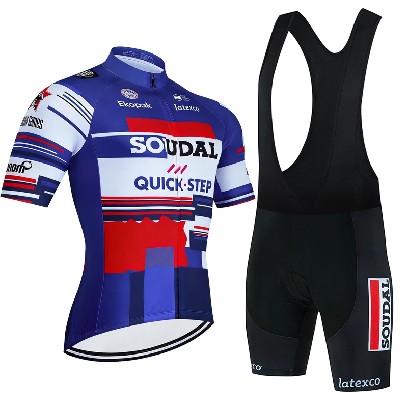 Soudal Quick Step 2026 Cycling Jersey Set Short Sleeve Bicycle