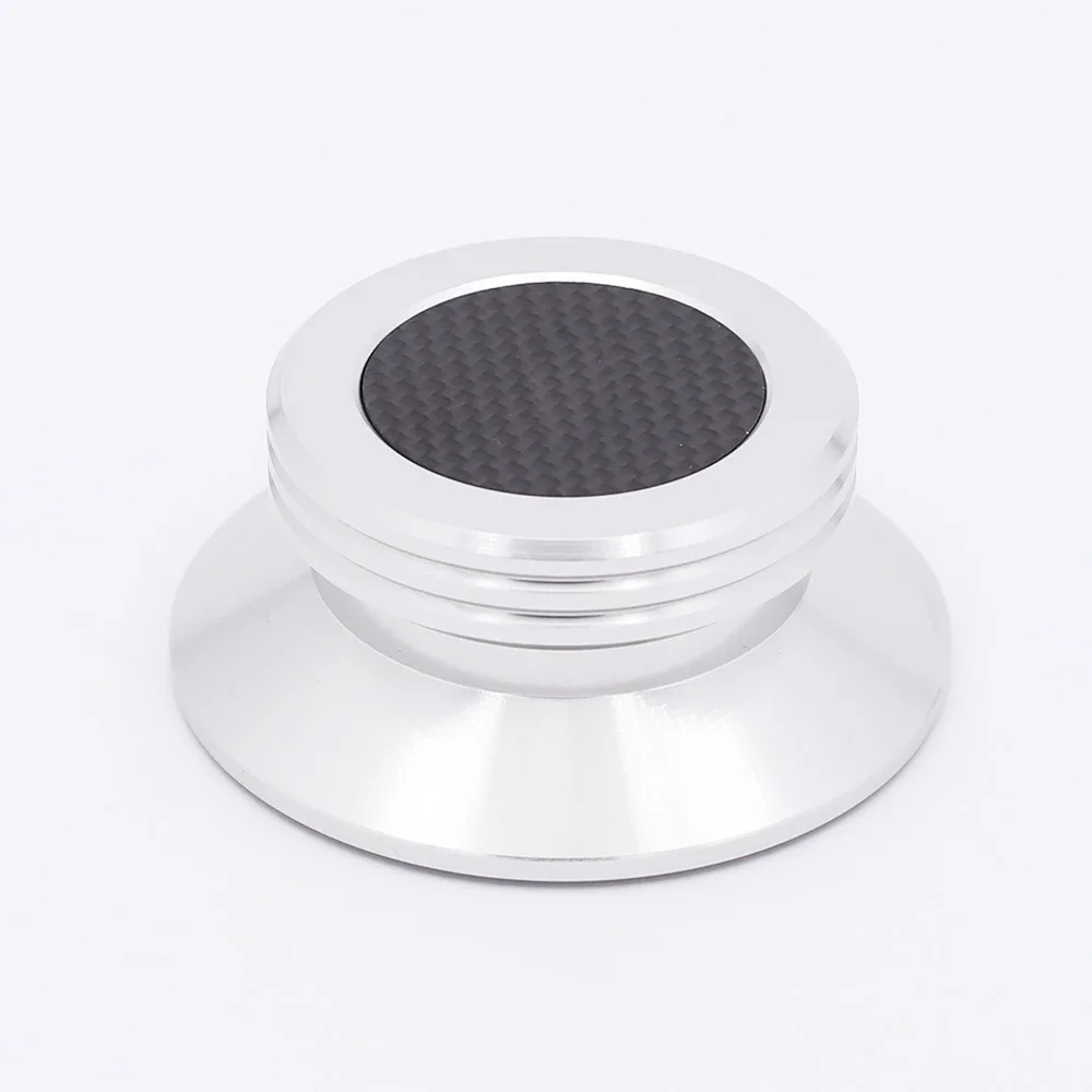 New carbon fiber aluminum alloy LP Vinyl Turntables Metal Disc Stabilizer Record Weight/Clamp HiFi