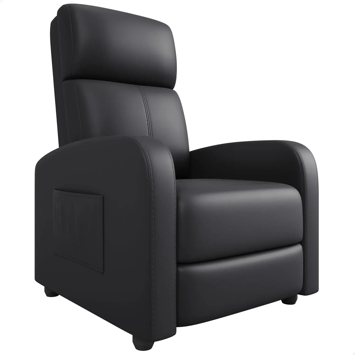 

BestsellerRecliner Chair for Adults, PU Leather Lazy Recliner Ergonomic Adjustable Single Sofa Enhanced with Side Pocket, Tall B