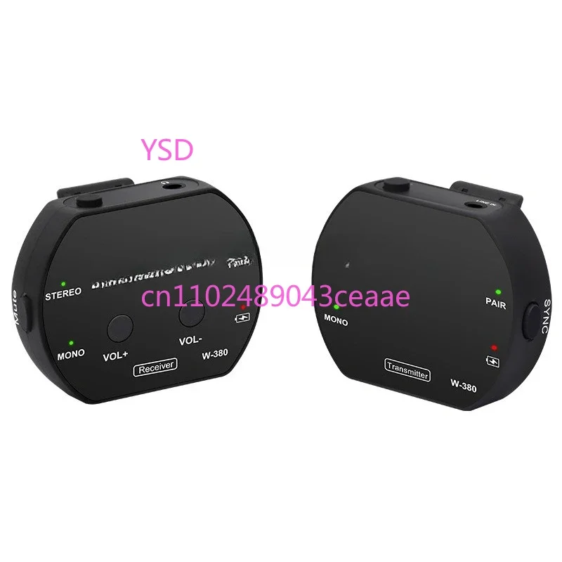 W-380 Wireless Monitoring Headphones (2.4G Transmission, One-to-Many Mode, for Stage/Recording/Engineer Monitoring)