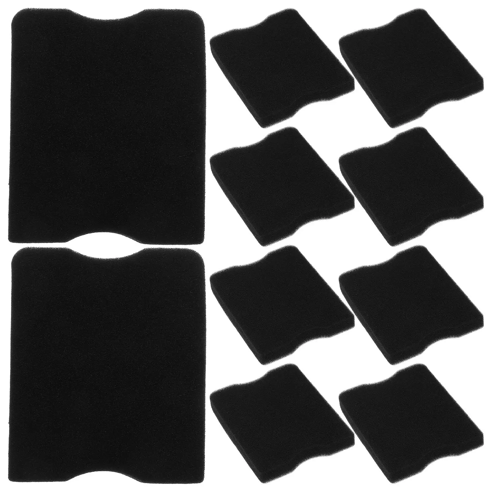 10 Pcs 공기 필터 잔디 깎는 기계 스폰지 수리 컨디셔닝 액세서리 블랙 부품