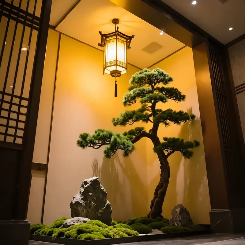 Artificial Pine Tree Large Floor Standing Fake Evergreen Plant Indoor Home Office Decor Realistic Faux Greenery Landscape