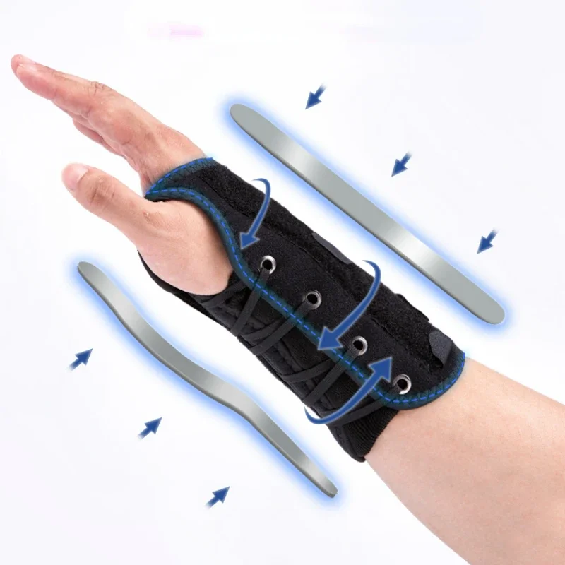 Breathable Fabric Tenosynovitis Wrist Guard Curved Support Steel Bar Wrist Rehabilitation Brace Joint Sleeve Wrist Joint Fixator