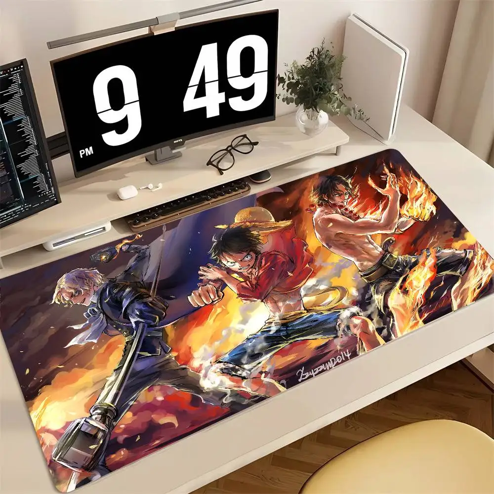 

One Piece Anime Gaming Desk Mat Rubber Keyboard Mousepad With 2MM Lock Edge For PC Setup