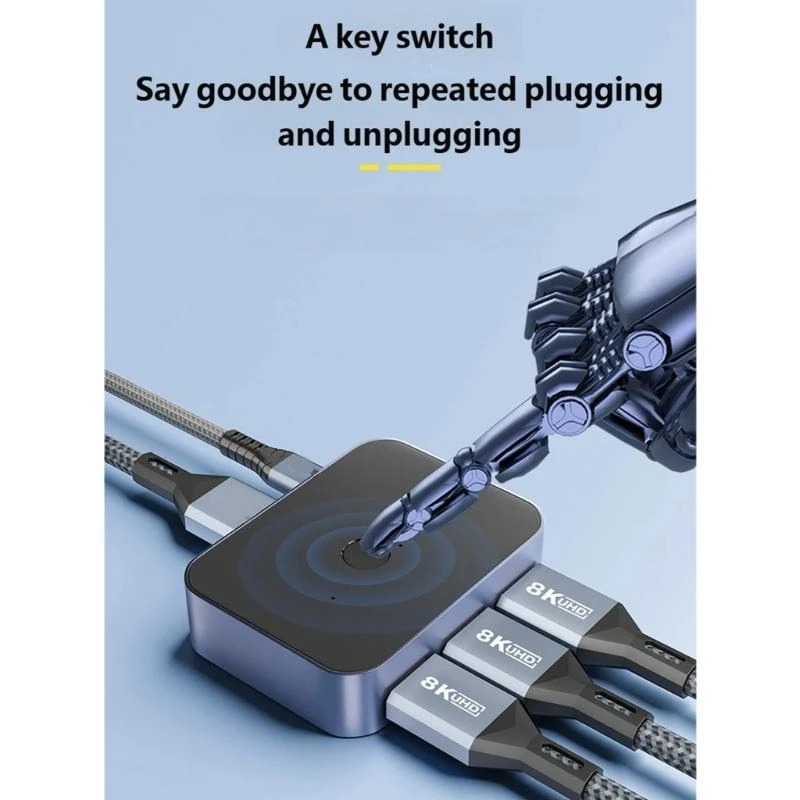 

Portable Design DisplayPort 8K60Hz Bidirectional Switching Easy to Operate in Home Office or Professional Environment H8WD