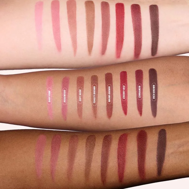المخملية براون قلم تحديد الشفاه عارية ماتي مقاوم للماء غير عصا كوب الكرز الأحمر الشفاه بطانة الشفاه كونتور القلم أحمر الشفاه ماكياج للمرأة