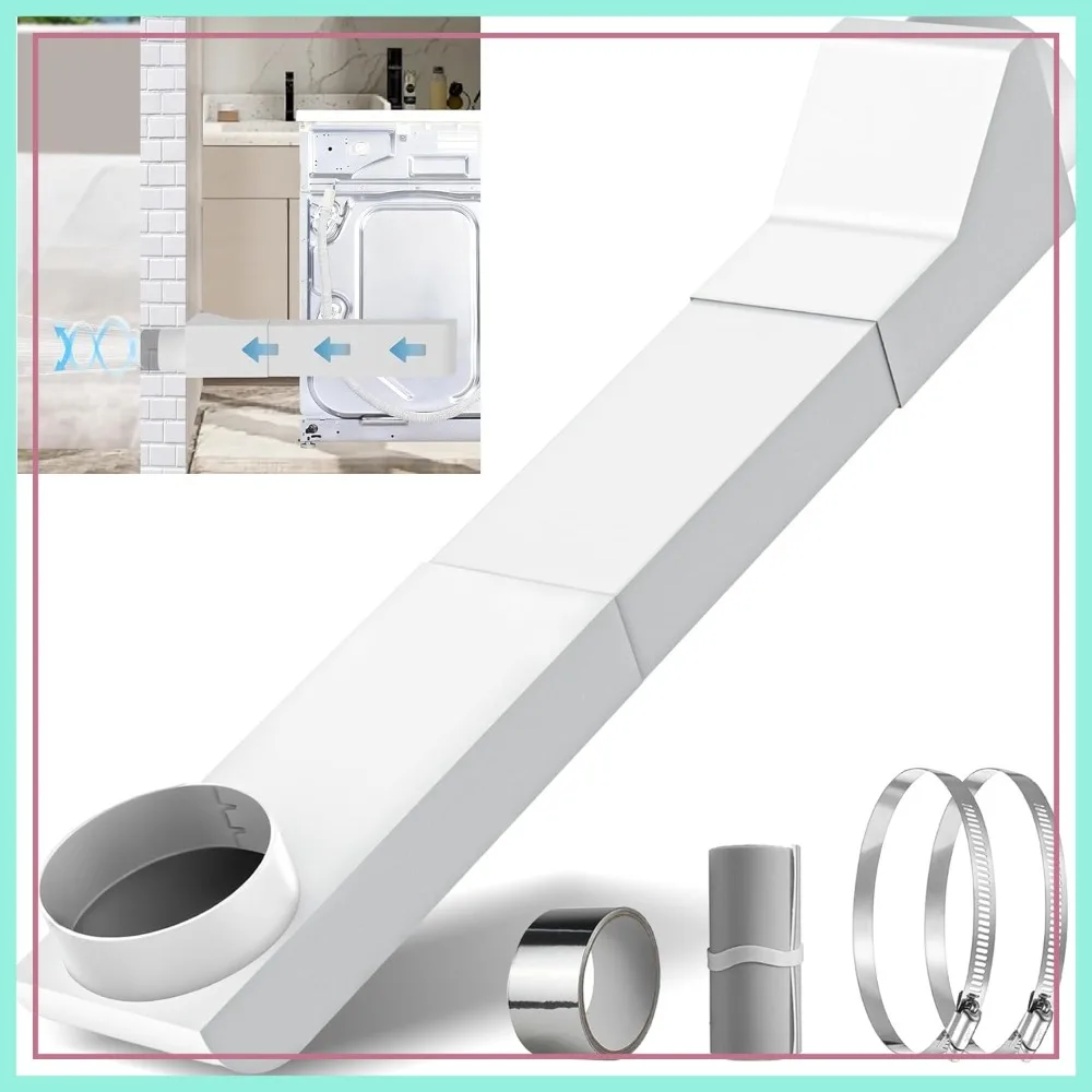 

4" UD48S Telescoping Dryer Vent Kit, Stainless Steel, 17.7-29.5" Adjustable for Tight Spaces, Fits All 4in Outlets