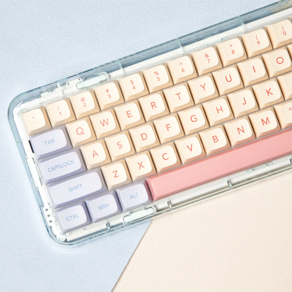 Marshmallow 132 Keys Keycaps PBT Dye Sublimation XDA Profile For MX Switch Fit 61/64/68/87/96/104/108 Keyboard XDA Keycaps