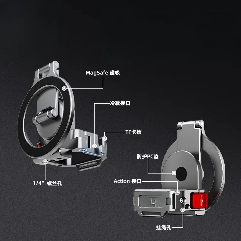 Applicable for DJI Pocket3 mobile phone holder, expanding teleprompter, eye gimbal