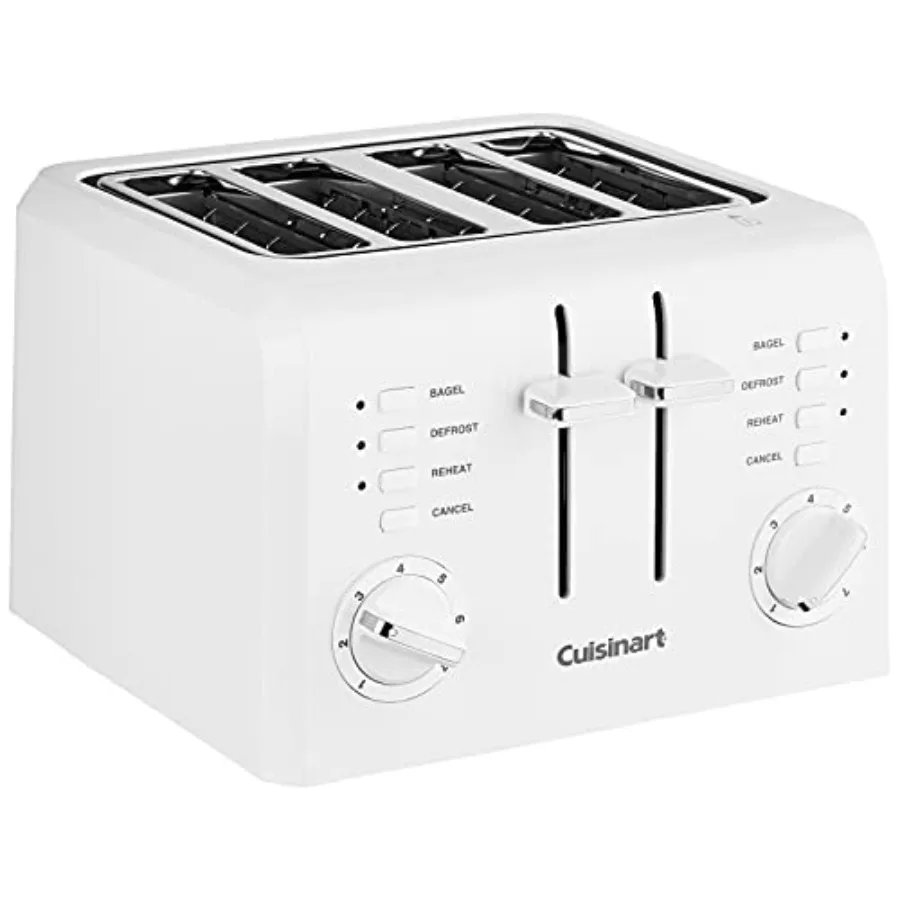 

4-Slice Compact Plastic Toaster White CPT-142P1