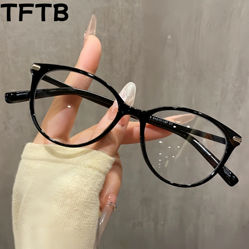 

TFTB Retro Cat Eye Women's Glasses Ultra-Light TR90 Trendy Retouch Face Small Size Optical Prescription Eyeglasses Frame T52016R