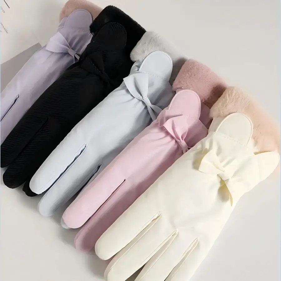 Warm Gloves - Cozy & Cute Women's Winter Gloves Cold Weather Fingers Snow Ski & Snow Gloves Christmas Gifts