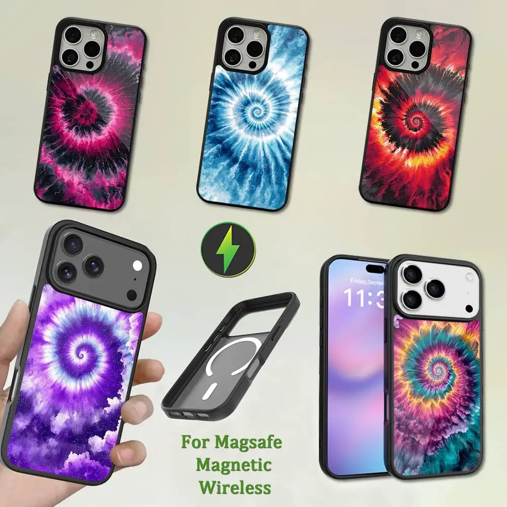 

Rotating Art Cool Vortex Phone Case For iPhone 13,12,11,16,15,17,14,Pro,Max,Plus,Mini,Magsafe,Magnetic Wireless Charging